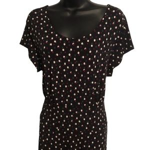 Womens Leota Twilight Dot Rainforest Wrap Dress | Color: Black/multi | Size: XXL